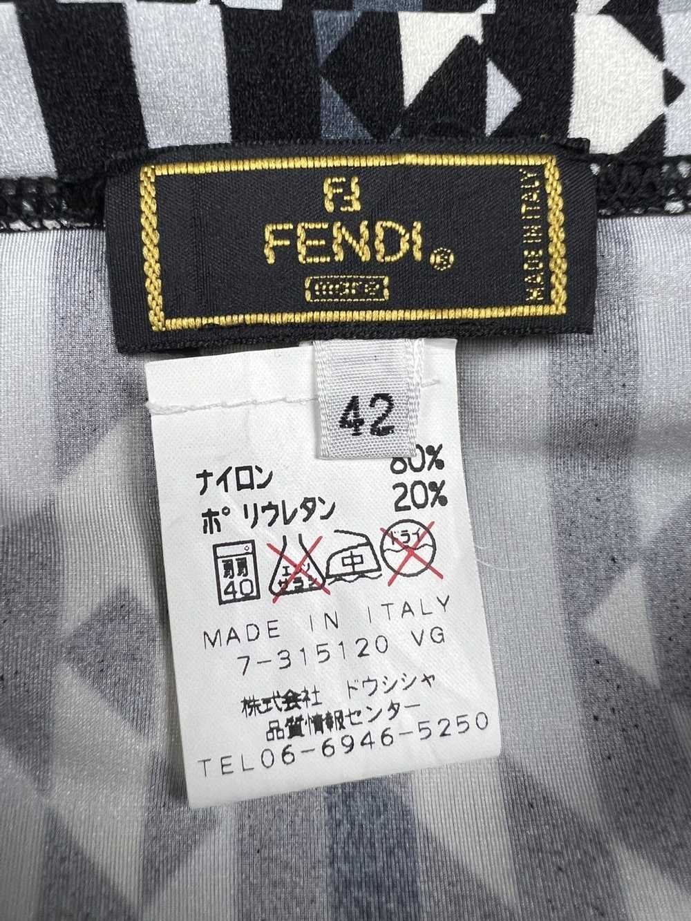 Fendi × Luxury Vintage Fendi Monogram Mini Skirt - image 10