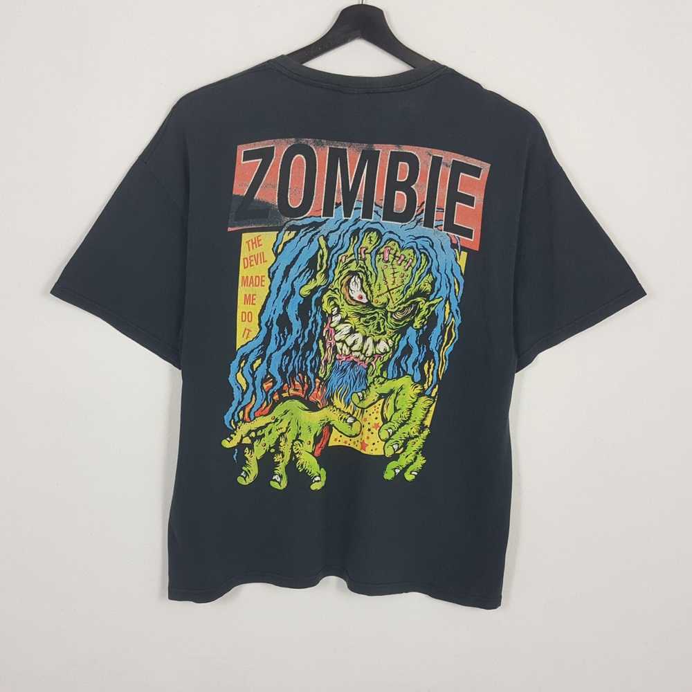 Gildan × Movie × Streetwear ZOMBIE Big Print Desi… - image 3