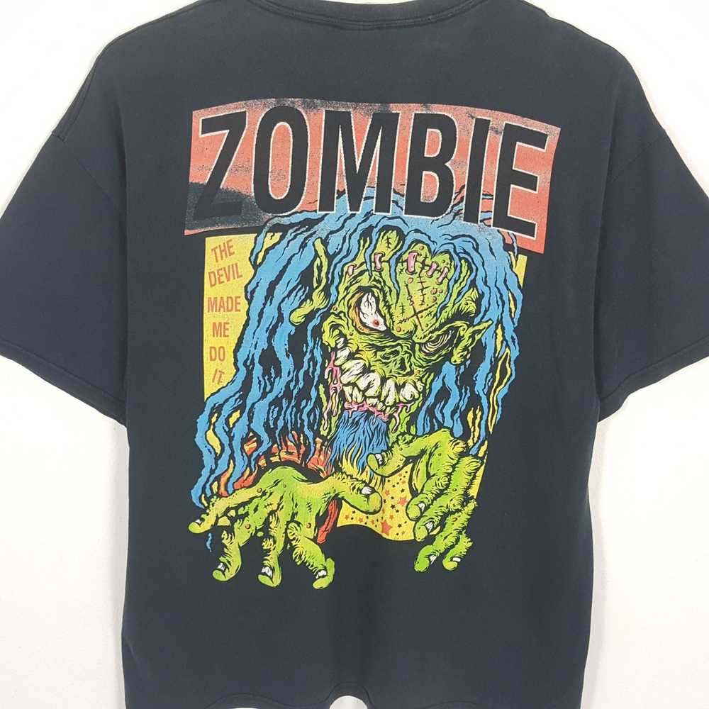 Gildan × Movie × Streetwear ZOMBIE Big Print Desi… - image 4