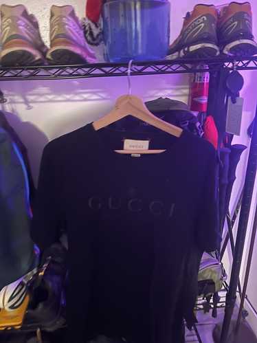 Gucci Gucci Men's Black Logo Print Tshirt