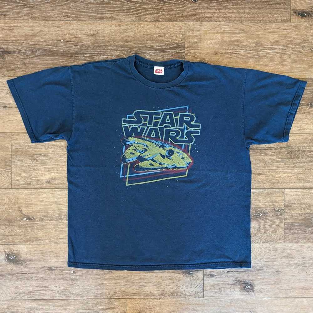 Star Wars Vintage Star Wars Millennium Falcon t-s… - image 1