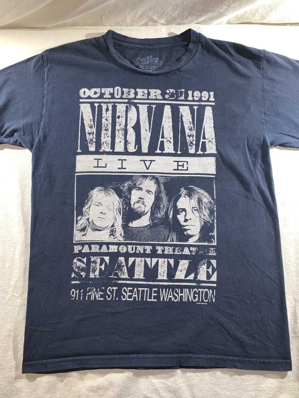 Band Tees × Nirvana Nirvana navy concert t-shirt - image 2