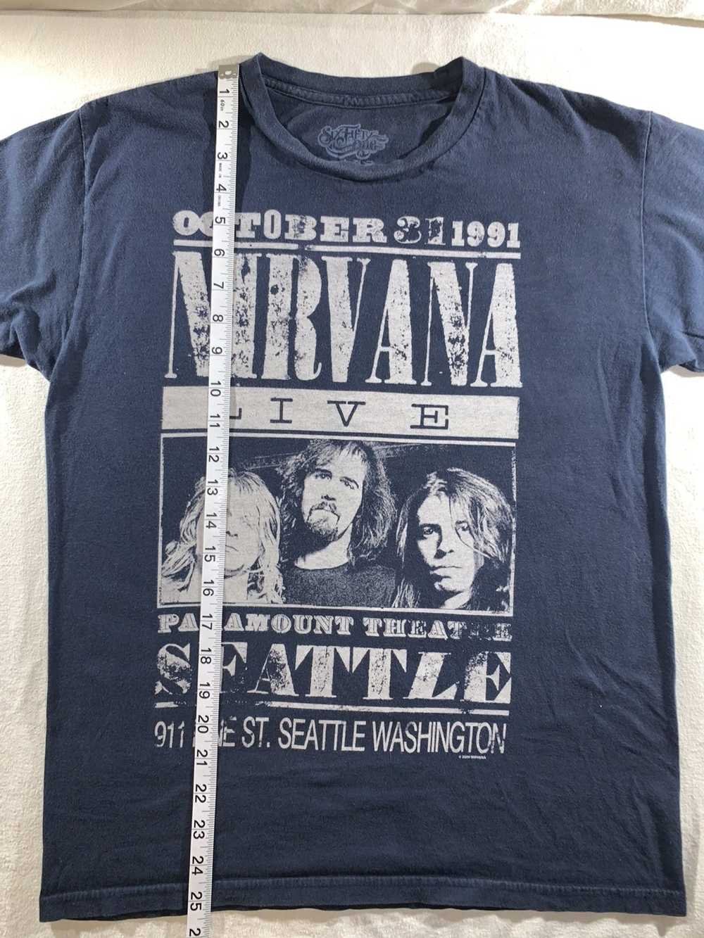 Band Tees × Nirvana Nirvana navy concert t-shirt - image 4