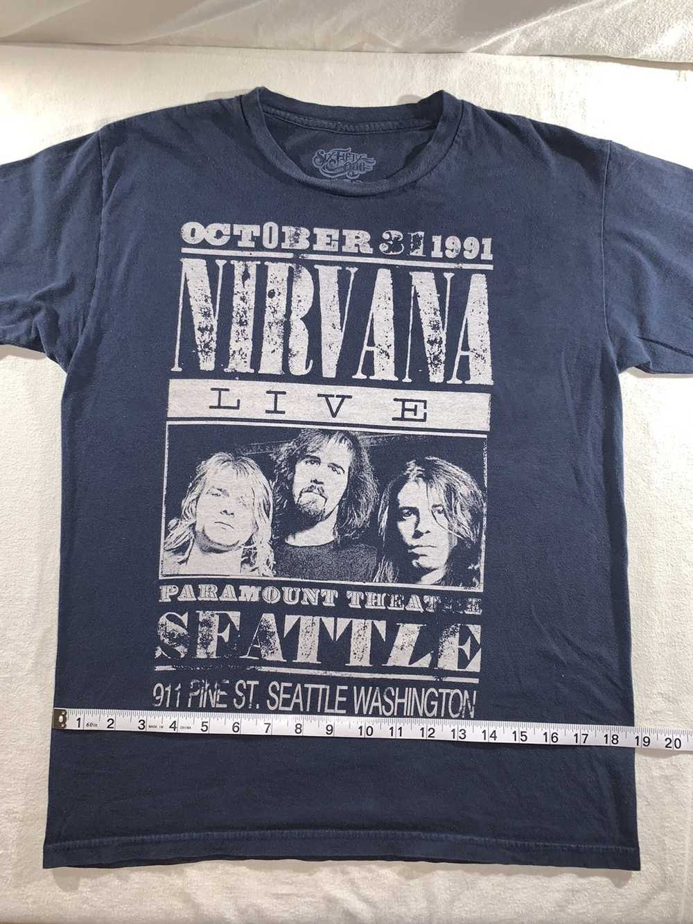 Band Tees × Nirvana Nirvana navy concert t-shirt - image 5