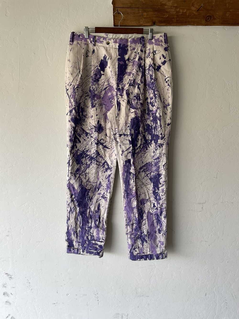 Custom × Japanese Brand × Vintage Painted Trousers - image 1