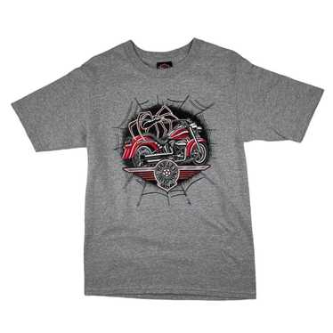 Harley-Davidson Spider Graphic Tee Grey Small - image 1