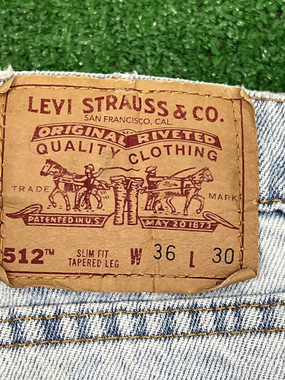 Levi's × Made In Usa × Vintage 90s 512 Slim Fit T… - image 2