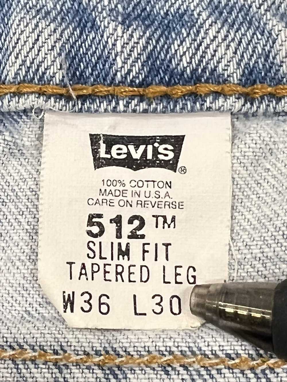 Levi's × Made In Usa × Vintage 90s 512 Slim Fit T… - image 7