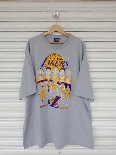 Vintage 2001 Los Angeles LA Lakers NBA Champion Rap Tee T Shirt XL