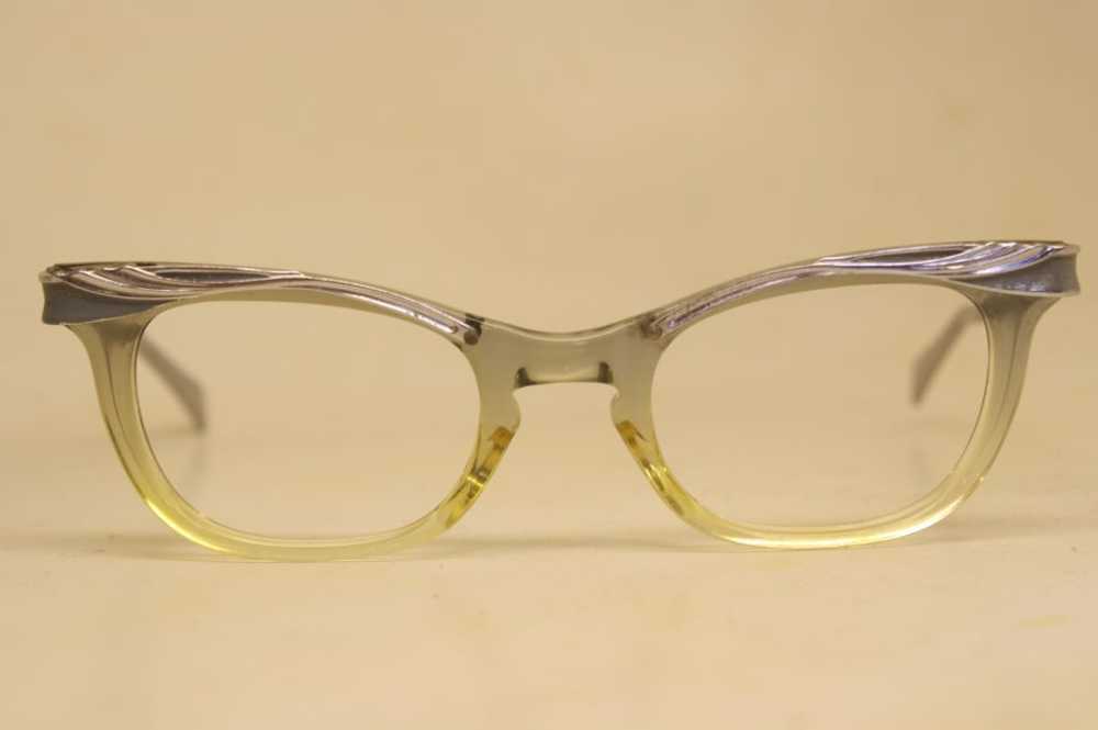 Unused Gray Fade Vintage Cat Eye Glasses - image 1