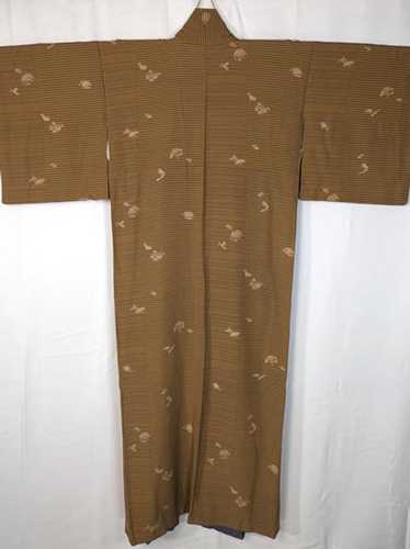 Beige & Green Japanese Kimono