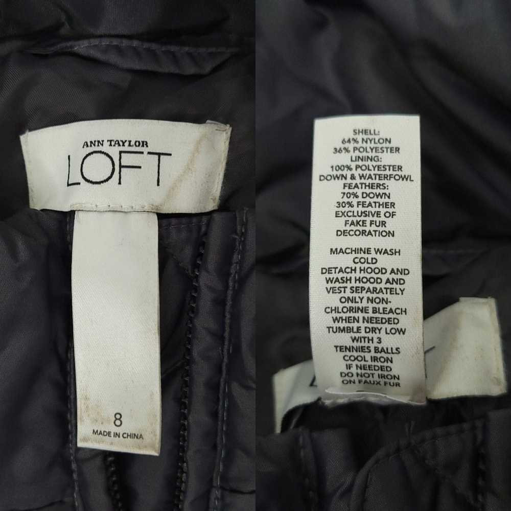 Loft Ann Taylor Loft Puffer Vest Womens Size 8 Zi… - image 9