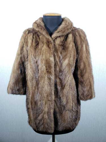 Designer × Streetwear Stylish women's mink fur co… - image 1