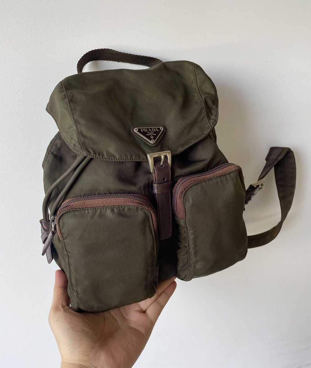 Prada Prada Vela Ebano Mini Backpack - image 1