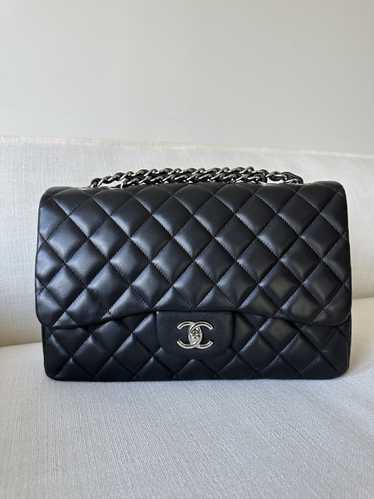 Chanel Chanel Lambskin Quilted Jumbo Single Flap … - image 1