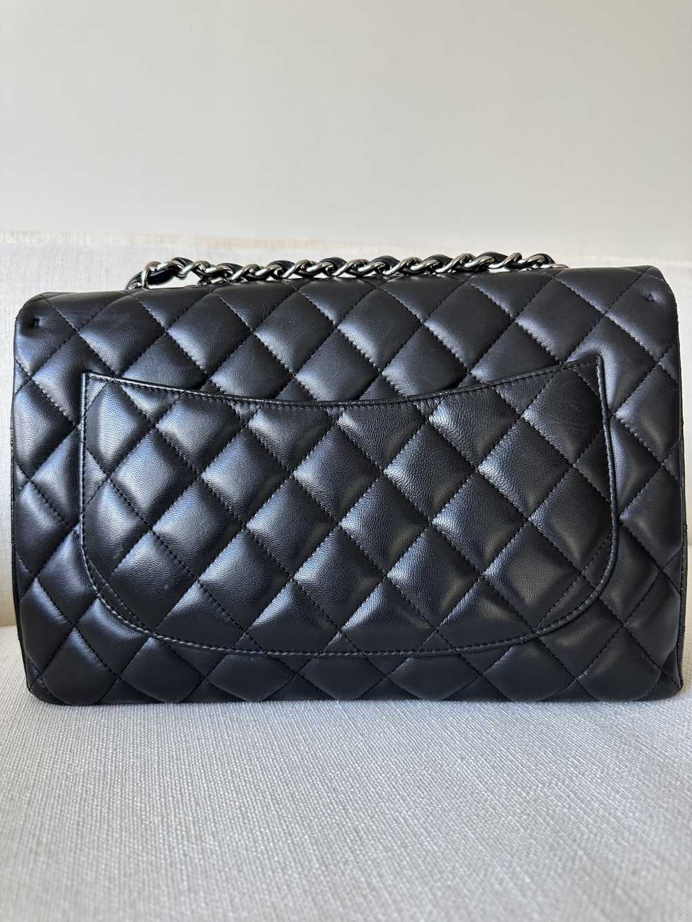 Chanel Chanel Lambskin Quilted Jumbo Single Flap … - image 5