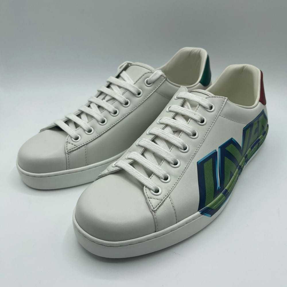 Gucci Ace leather low trainers - image 4