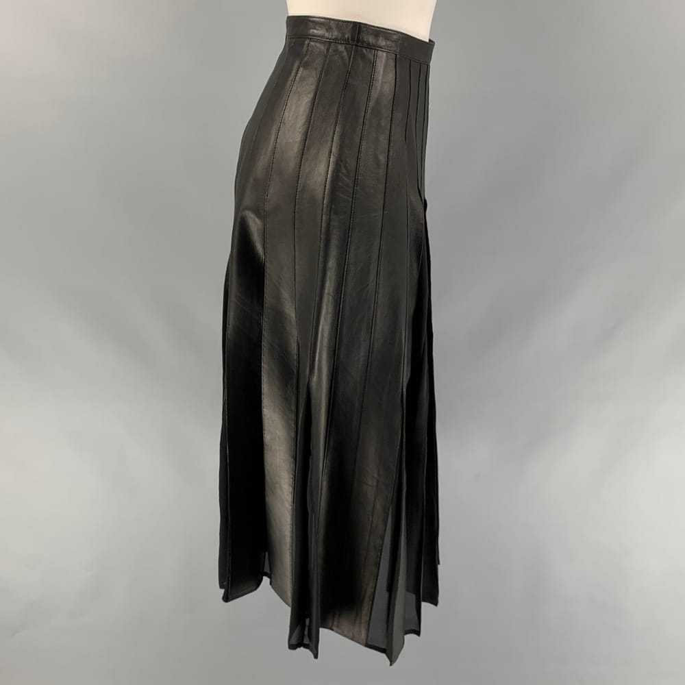 Burberry Leather skirt - image 2