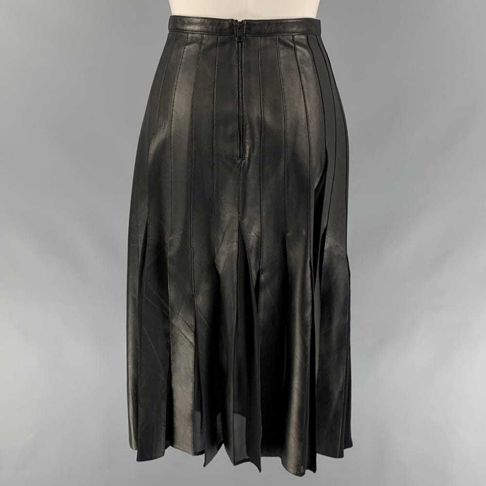 Burberry Leather skirt - image 3