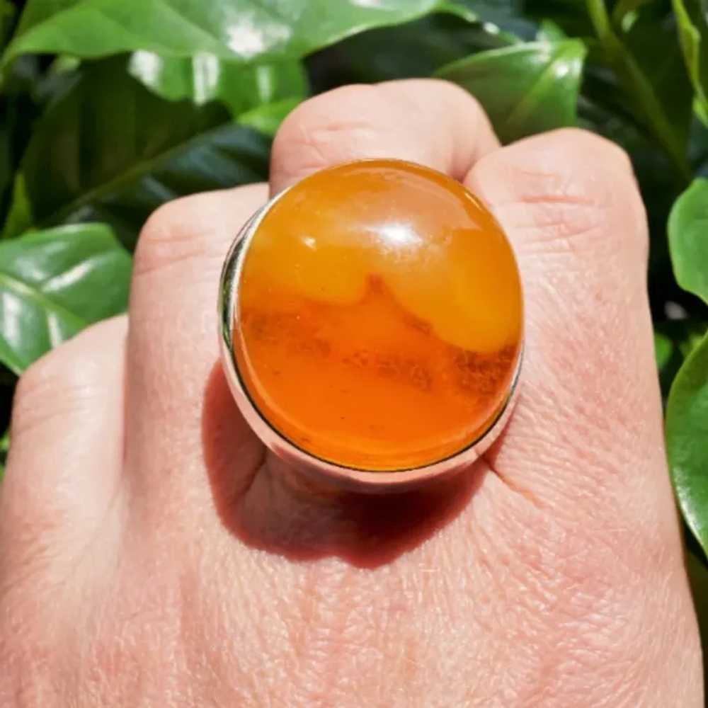 16,44g. Huge Natural Baltic Amber Ring - image 4