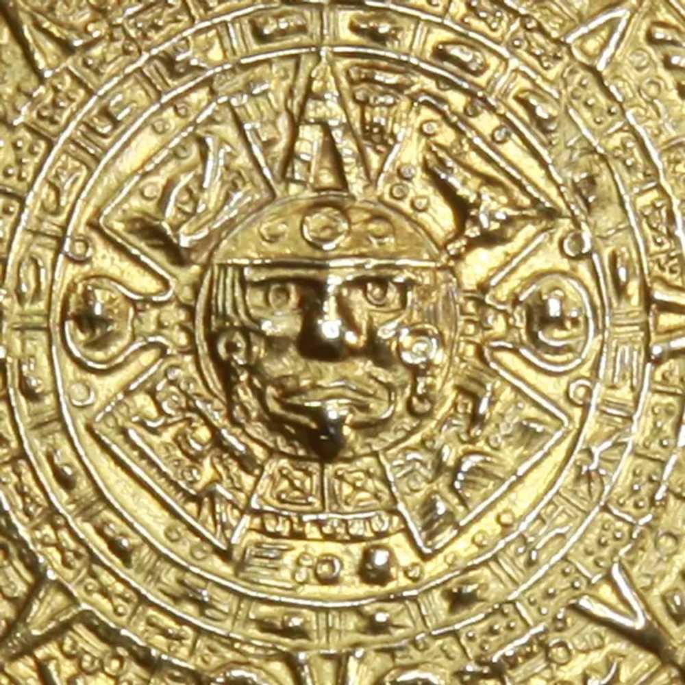 Metales Casados Signed  – Mayan/Aztec Calendar Pi… - image 2