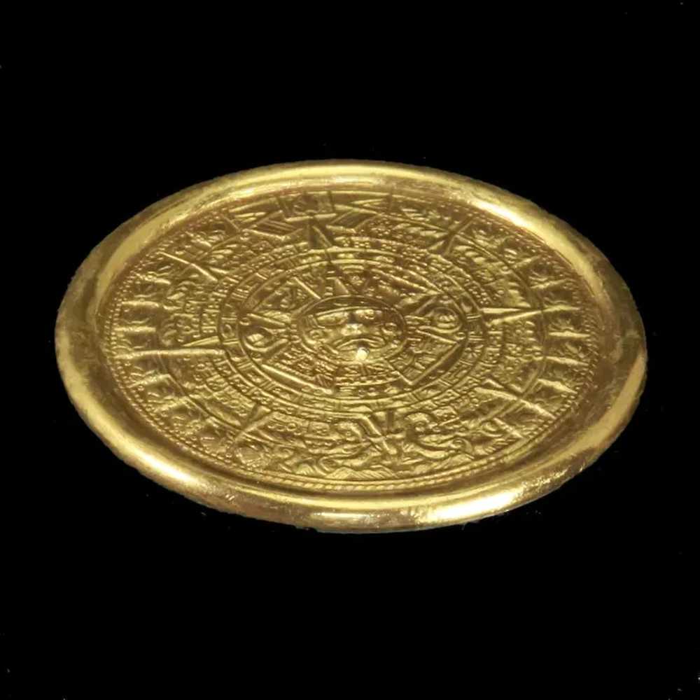 Metales Casados Signed  – Mayan/Aztec Calendar Pi… - image 3