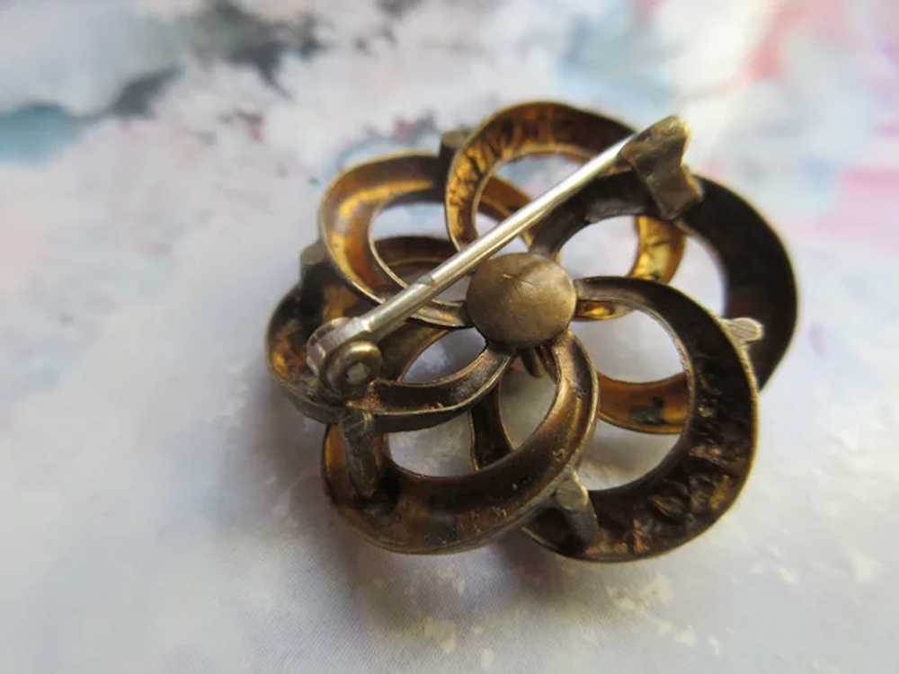 Victorian Lovers Knot Pin in Gold Fill - image 2