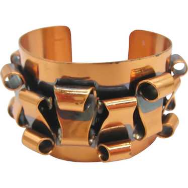 Vintage Mid Century Copper Cuff Bracelet - image 1