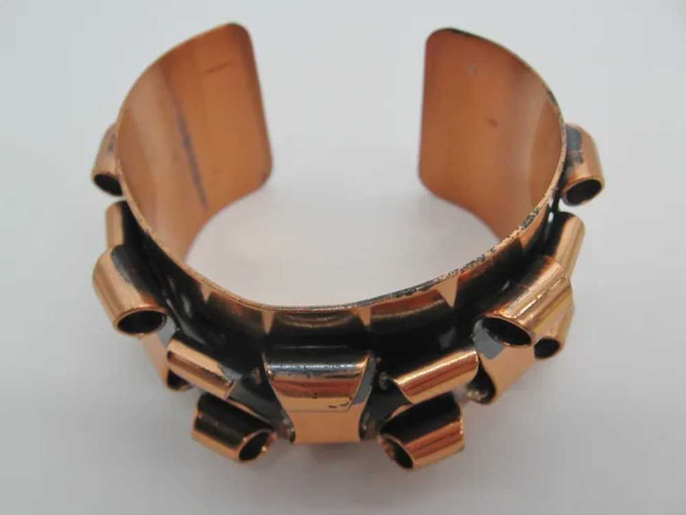 Vintage Mid Century Copper Cuff Bracelet - image 2