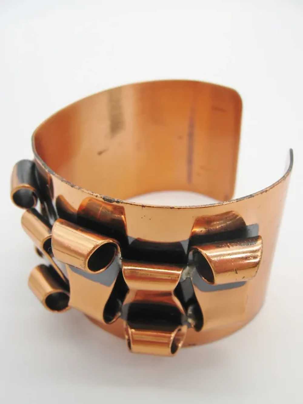 Vintage Mid Century Copper Cuff Bracelet - image 3