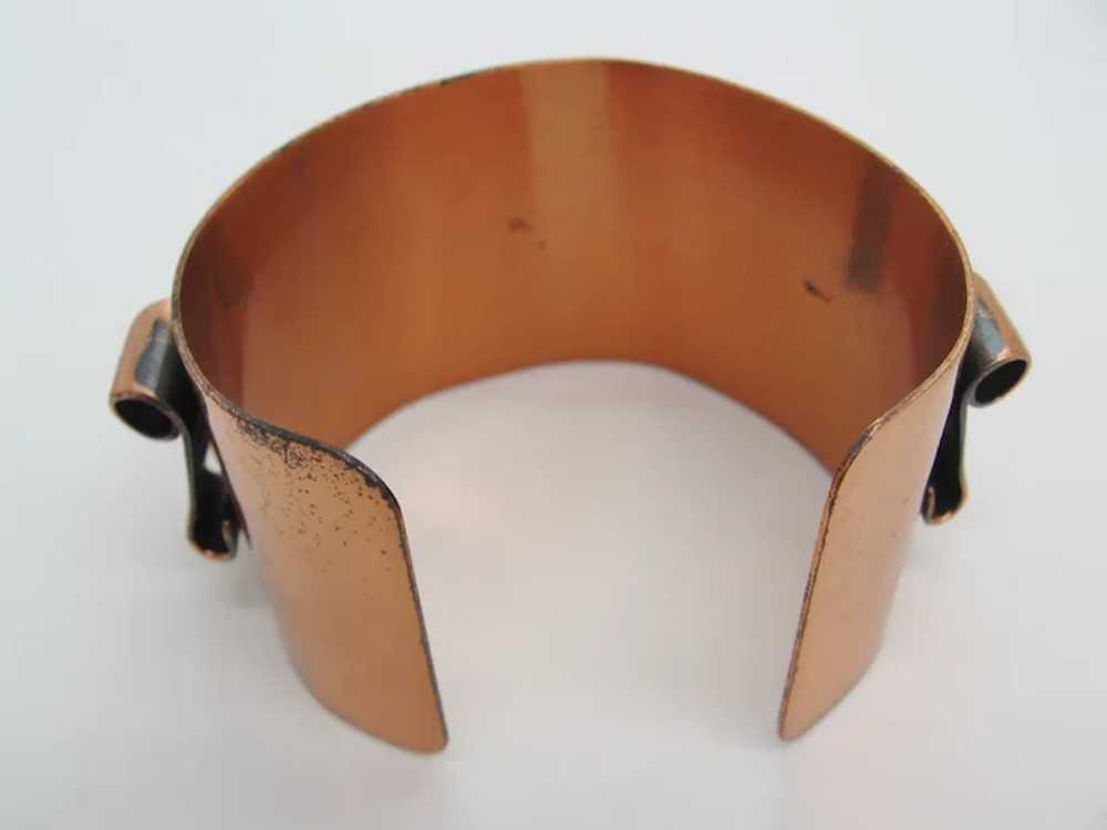 Vintage Mid Century Copper Cuff Bracelet - image 5