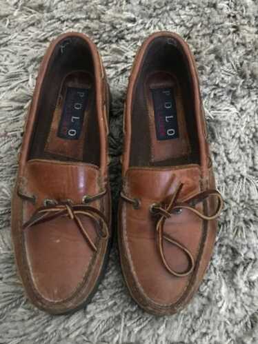 靴 90's POLO SPORT \"LEATHER MOCCASIN SHOES\" POST JUNK / 90's POLO SPORT RALPH LAUREN Buckle Belted