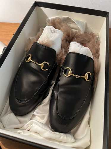 Gucci Gucci Princetown Fur Lined Loafers / slides