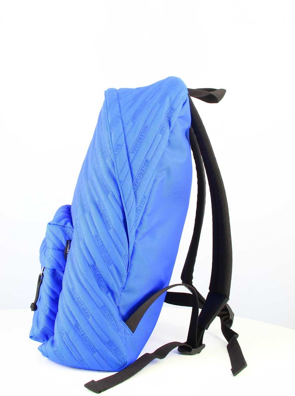 Balenciaga Blue Nylon Logo Backpack - image 3