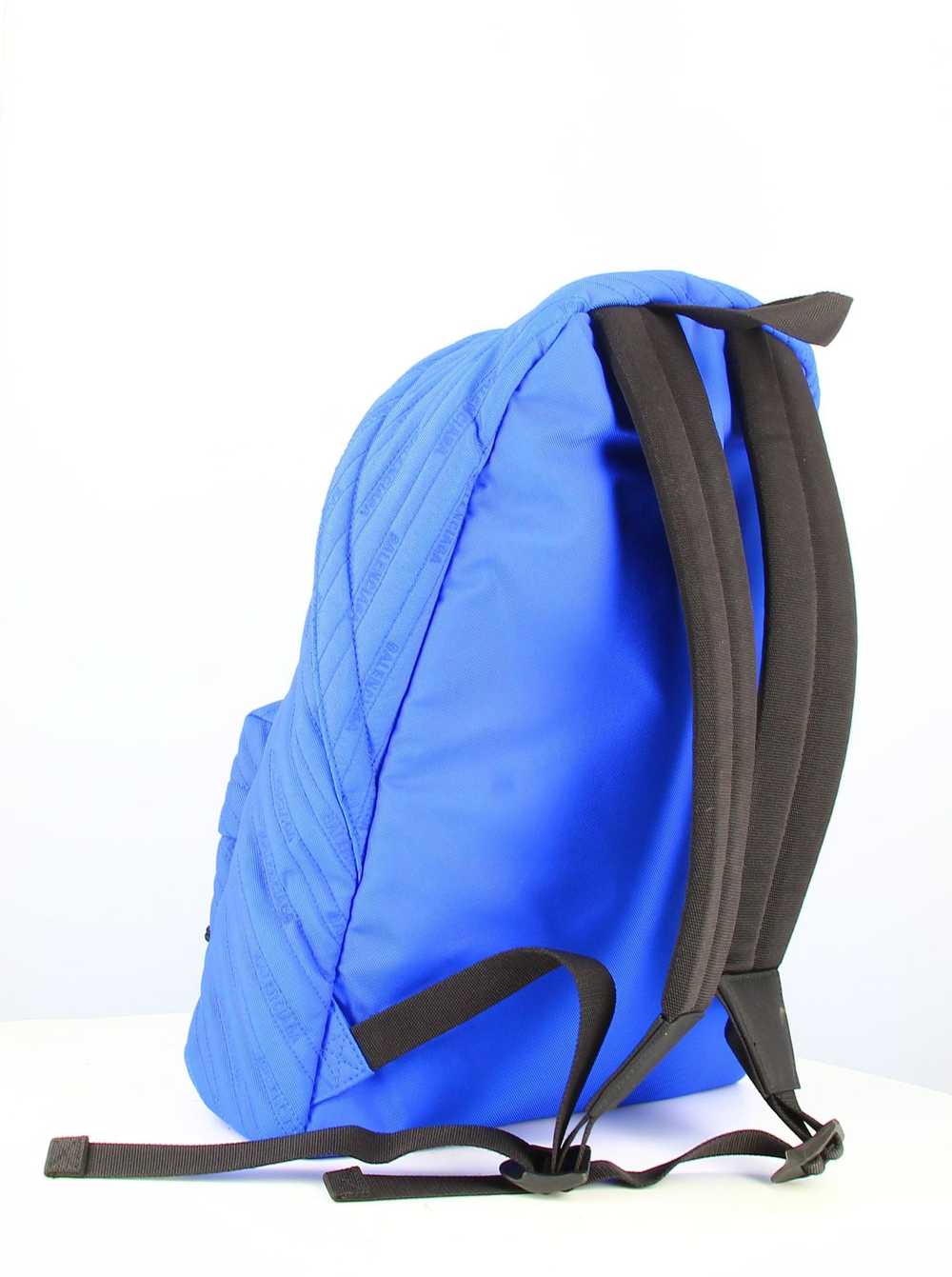 Balenciaga Blue Nylon Logo Backpack - image 4