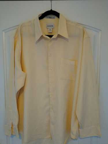 Alfani Cotton Blend Button Front Long Sleeve Shirt