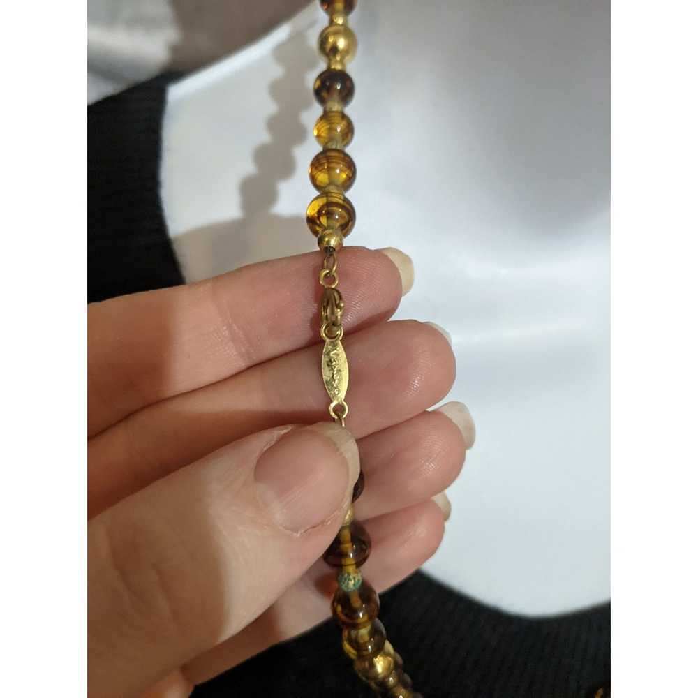 Other Napier Vintage Gold Glass Beaded Necklace - image 3