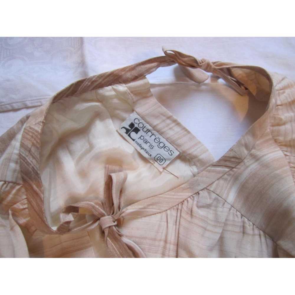 Courrèges Silk mid-length dress - image 3