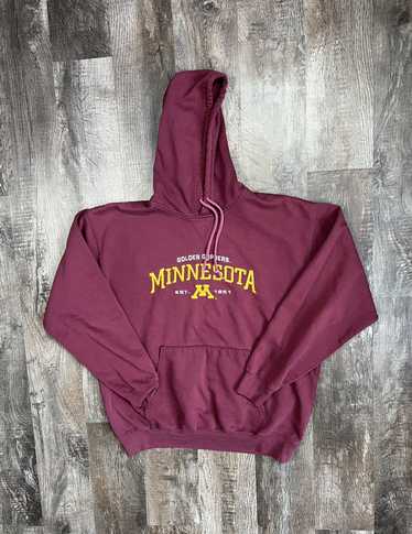 Minnesota Golden Gophers Hockey Tackle Twill Retro Script Hooded Sweatshirt