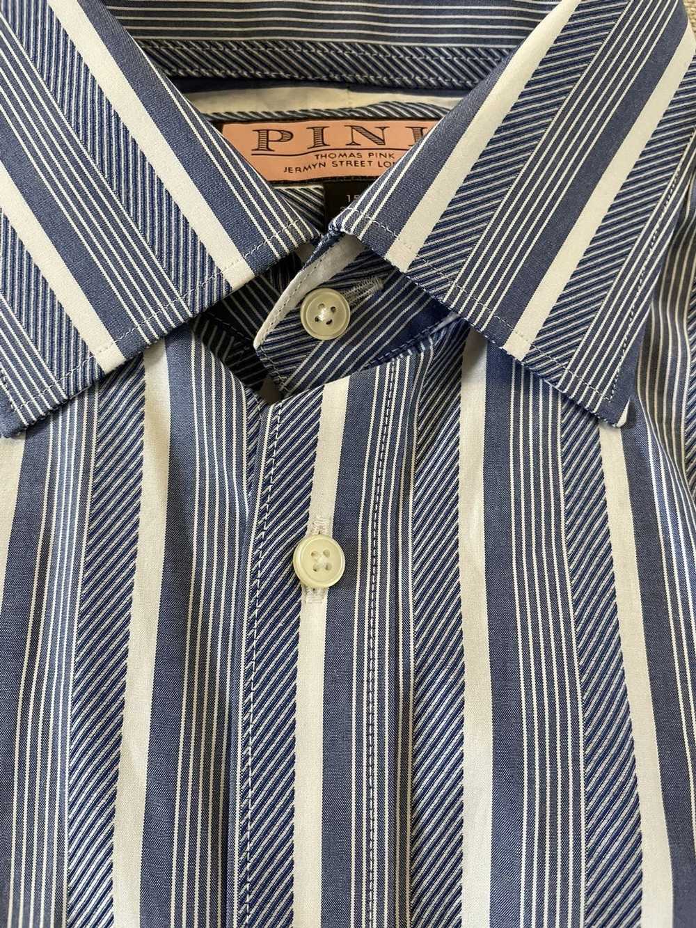 Thomas Pink Bold Stripe French Cuff Shirt - image 3