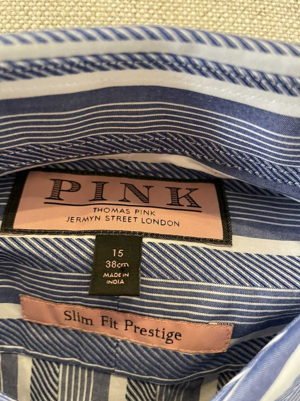 Thomas Pink Bold Stripe French Cuff Shirt - image 4