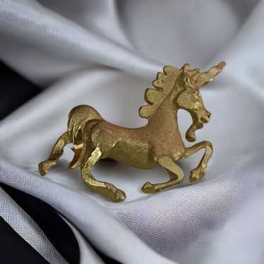 Vintage Vintage leaping unicorn pendant