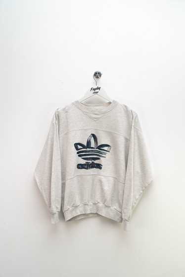 90's Adidas Women's Sweatshirt Grey Small