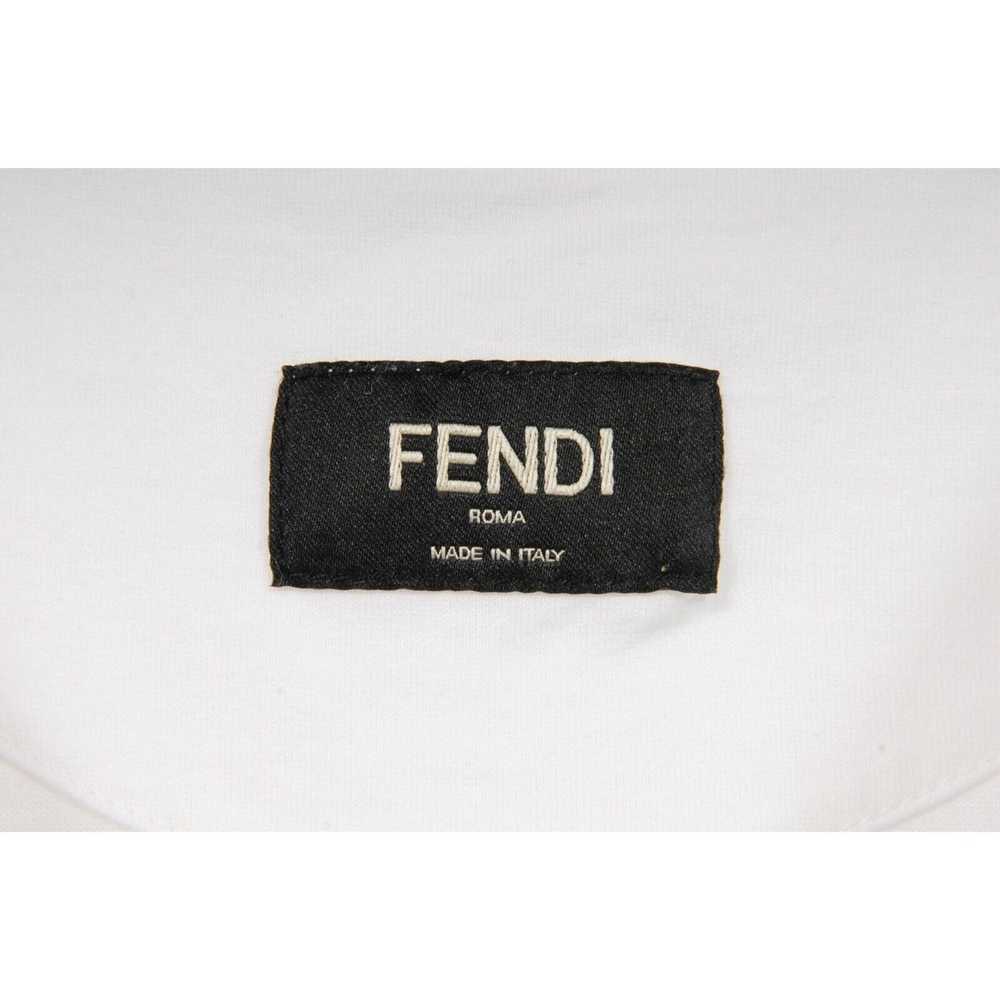 Fendi Forever Fendi FF Logo T Shirt White Tan - image 5