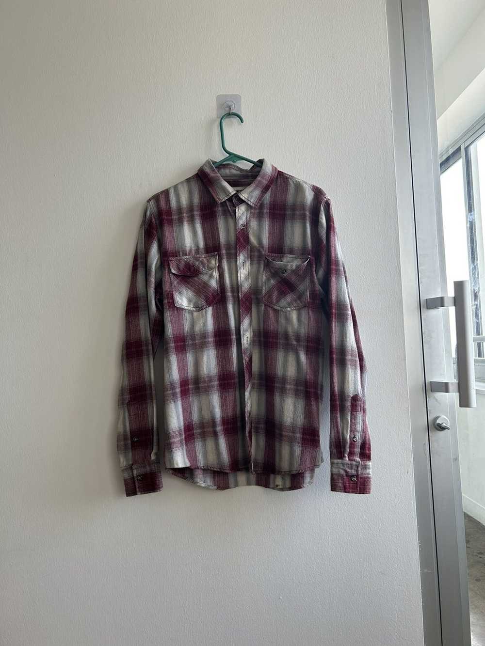 vintage plaid flannel grey - Gem