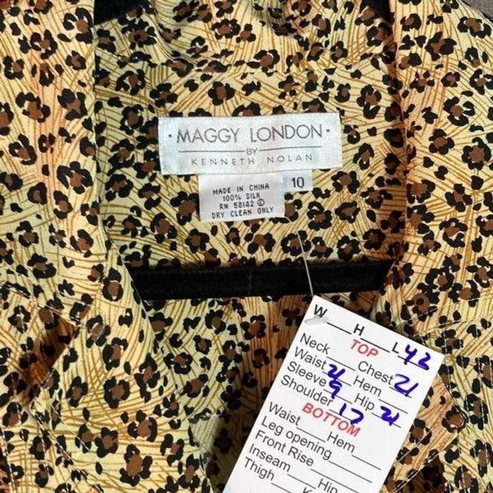 Maggy London Vintage 90’s Maggy London Cheetah Si… - image 3