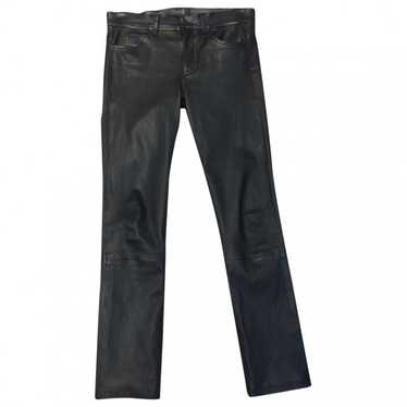 Helmut Lang Leather slim pants - image 1