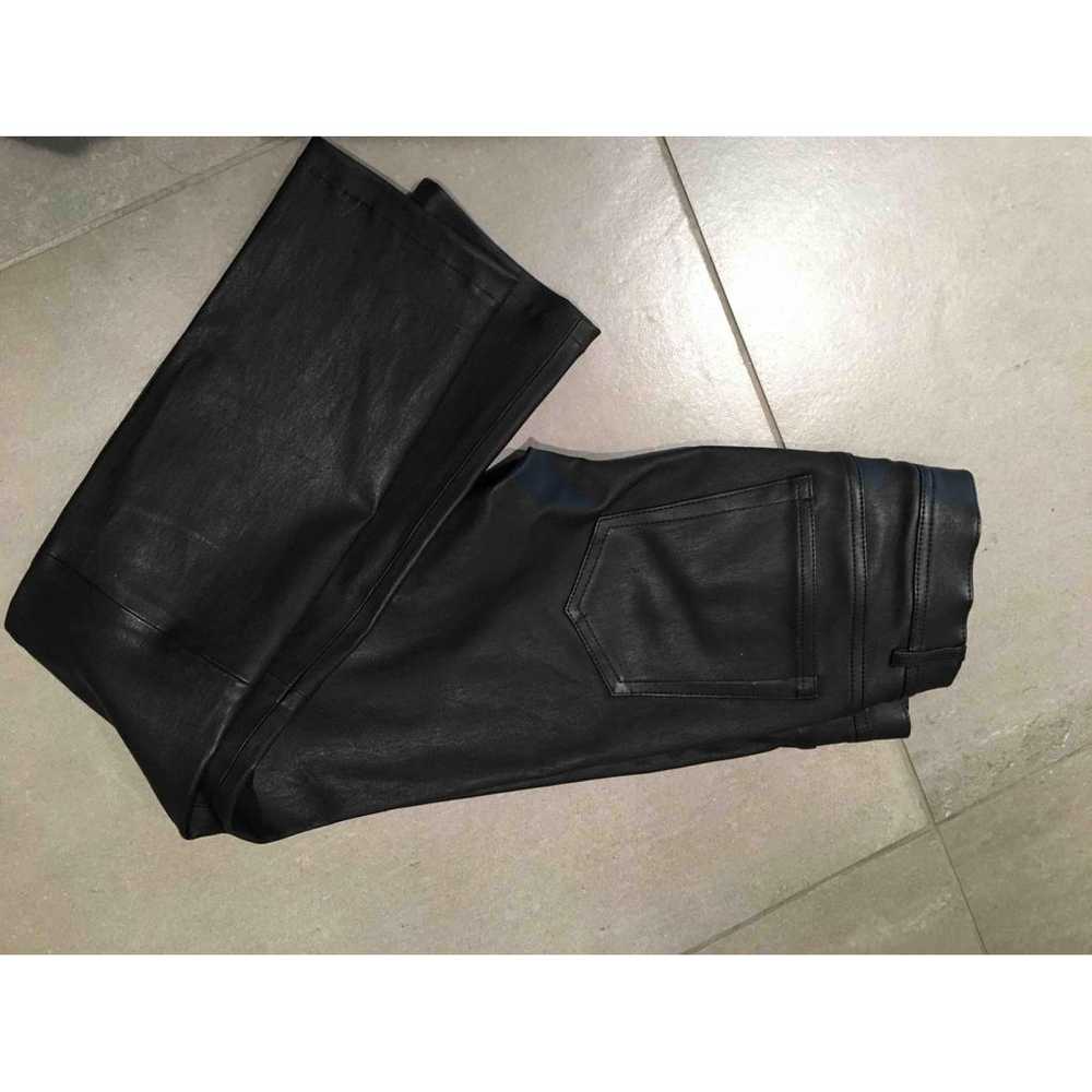 Helmut Lang Leather slim pants - image 2