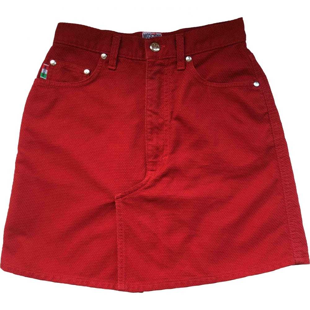 スカート MOSCHINO Women Mid Skirts 01045424 RED Moschino Skirt, Size 44 IT