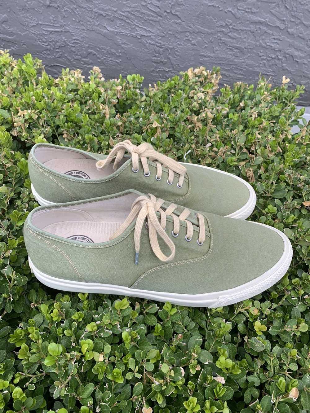 RRL Ralph Lauren Norfolk Sage Green canvas low to… - image 3